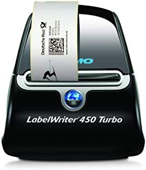 DYMO LabelWriter 450 Turbo Direct Thermal 600 x 300DPI Black,Silver Label Printer