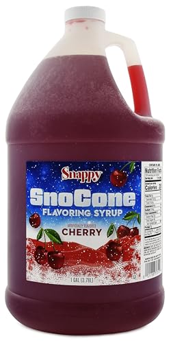 Snappy Blue Raspberry Sno Cone Syrup, 1 Gallon (128 oz), Ready to Use for Snow Cone Machines and Shaved Ice