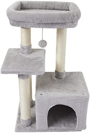 Cute Cat Tree Kitten Cat Tower Condo Cat Furniture Sisal Scratching Posts G