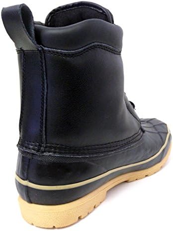 G-731SC Men's Duck Boots Leather Black Thermolite Insulated Waterproof Hiking Snow Warm Winter Shoes