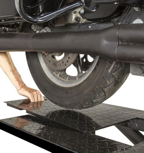 Black Widow Motorcycle Lift Table Pneumatic Compressed Air 1,000 lb