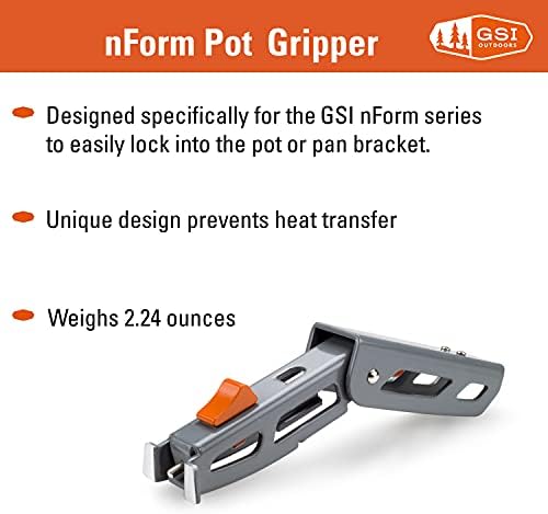 GSI Outdoors nForm Pot Gripper with Folding Design for nForm Crossover and Destination Cookwear