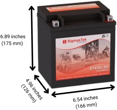 Yuasa YIX30L-BS Motorcycle Battery (Replacement)