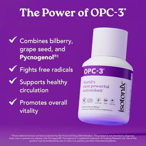 Isotonix Antioxidant Supplement, 90 Servings | Pycnogenol, Grape Seed, Pine Bark, Bilberry & Red Wine Extract, Polyphenols for Healthy Circulation, Isotonic, Vegan
