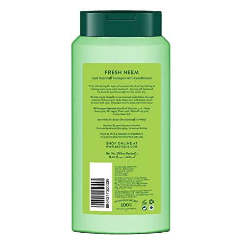 Biotique Bio Neem Margosa Anti Dandruff Shampoo and Conditioner, 340ml