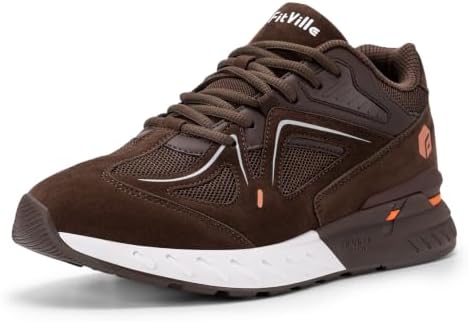 FitVille Extra Wide Walking Shoes for Men Wide Width Sneakers for Flat Feet Heel Pain Relief - Rebound Core