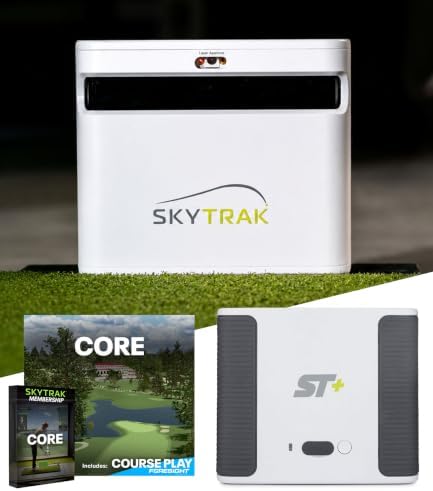 SkyTrak+ Golf Launch Monitor & Simulator with Free Foresight Course Play | Indoor/Outdoor Use, Dual Doppler Radar & Photometric Camera | Shot & Club Data, Real-Time Feedback, Simulation Ready