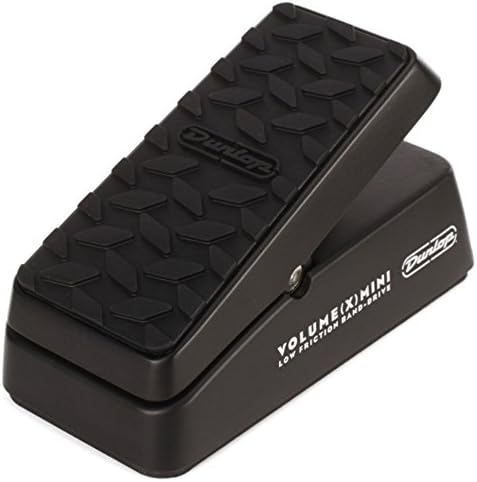 Jim Dunlop DVP4 Volume (X) Mini Pedal for Electric Guitars Bundle with 2-Pack of Pedal Patch Cables