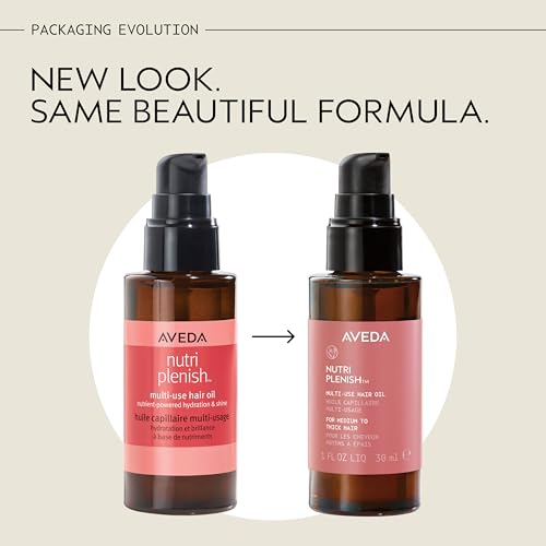 Aveda Nutriplenish Multi-Use Hair Oil | Pre-Shampoo Treatment, Styling, Overnight Oil