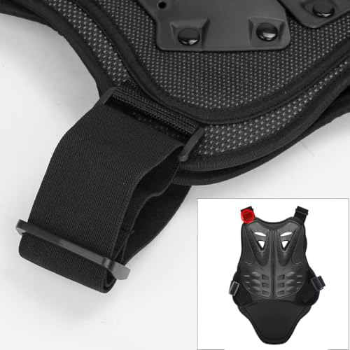 PELLOR Motorcycle Armor Vest Chest Back, Motocross Body Guard Vest Skiing Riding Skating Anti-Fall Vest Protective Gear