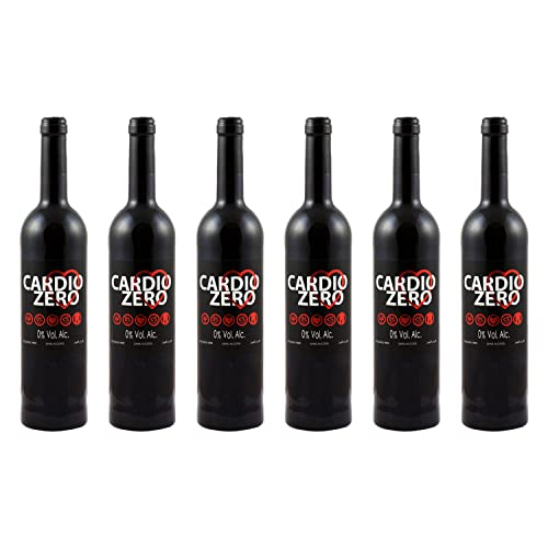 Elivo Cardio Zero Red Dealcoholized 0.0% Non-Alcoholic Red From Spain 750ml, Low Sugar, Low Calories (1 Bottle)