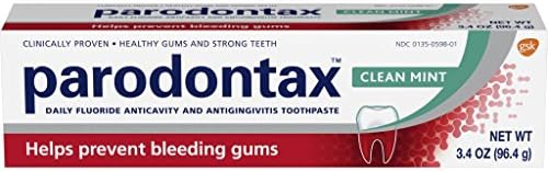 Parodontax Toothpaste for Bleeding Gums, Gingivitis Treatment and Cavity Prevention, Clean mint - 3.4 Ounces