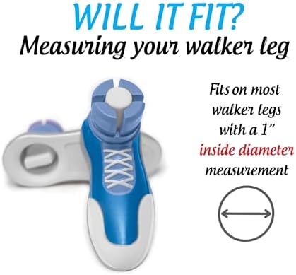 Sneaker Walker Glides for 1" Walker Tubes - Pink - 1 Pair