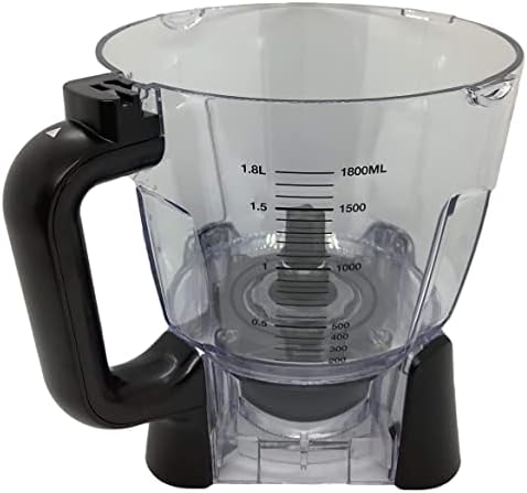 Ninja Replacement 64oz (8 Cup) Food Processor Bowl with Locking Lid Only for BL680 BL680A BL681A BL682 BN801 BN805 BL910 Auto-iQ Duo Blender