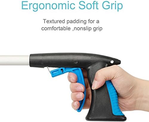 Grabber Reacher Tool for Elderly, 32" Foldable Picker Upper Grabber, Long Handy Mobility Aids, Reaching Assist Tool for Trash Claw Pick up