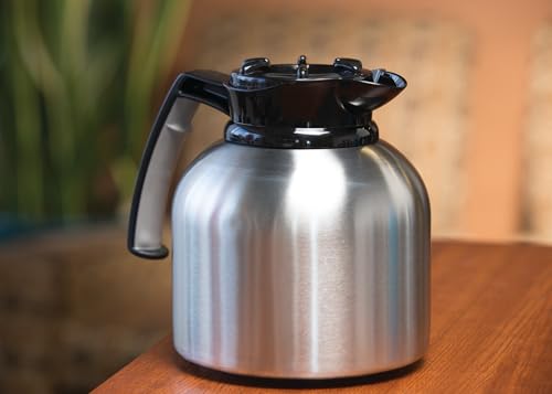 Service Ideas Brew N' Pour Carafe, Dial/Timer Lid, 64.2oz, Vacuum Insulated