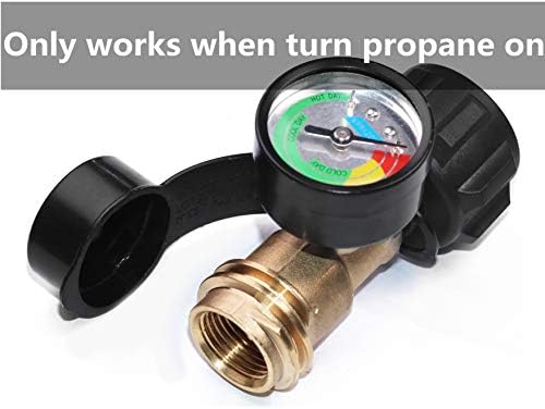 Propane Tank Gauge Level Indicator Leak Detector for 5-40 lb Tanks 2 Pack