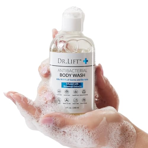 Dr. Lift Antibacterial Body Wash, Lemon, Spirulina, Vegan, 8 Fl Oz