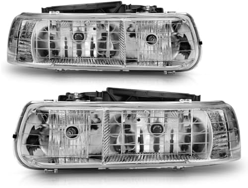ANZO USA 111011 Crystal Headlight Set-Chrome