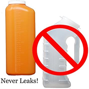 Oakridge Male Urine Collector with Lid, Leakproof - Pack of 2