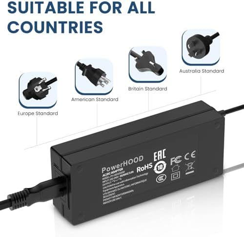 12V AC/DC Adapter Compatible with Arcade1Up Item # 8207 ARCU1022690 24" & 32" Portable Infinity Game Table Model IGT-I-02400 IGT-I-03200 Gaming