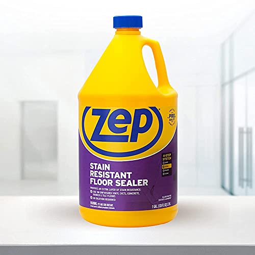 Zep Stain Resistant Floor Sealer - 1 Gallon - ZUFSLR128 - Durable, Long Lasting Seal