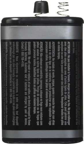 Eveready Super Heavy Duty 1209 6 Volt Spring Lantern Battery