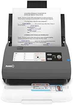 Ambir ImageScan Pro 830ix-AS 30ppm High-Speed ADF Scanner for PC and Mac