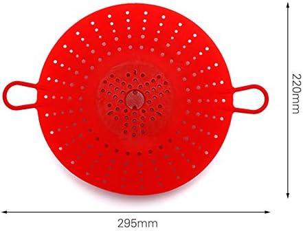 Silicone Vegetable and Food Steamer Basket,Good Grips Silicone Steamer for Instant Pot-8.5 in,Red