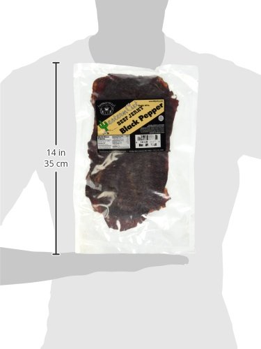 Buffalo Bills 18 Oz Sweet & Spicy Western Cut Beef Jerky, 15 Slabs Per Bag | USDA Inspected, Thin-Sliced, A Little Dry, 100% US Beef , 8" X 4" Slabs, Western-Style Jerky,Protein-Rich Meat Snacks