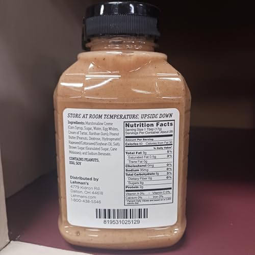 Lehman's Smooth Creamy Amish Peanut Butter Spread 12 Oz Squeeze Bottle