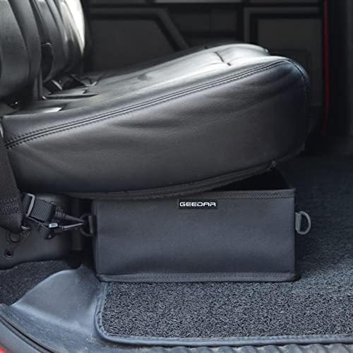 GEEDAR Under Seat Storage Truck Tool Box Organizer for Truck Underseat Storage Ford F150 F250 F350 Chevy Silverado Accessories (2 Compartment for
