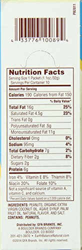 Earth Balance Creamy Peanut Butter and Flaxseed Spread, 16 oz.