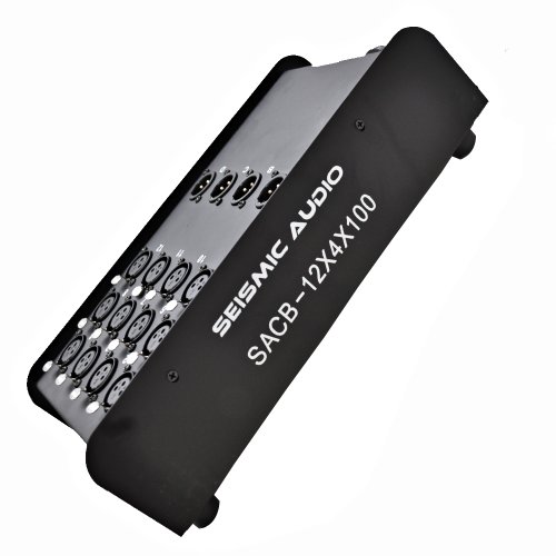 Seismic Audio Speakers 12 Channel Low Profile XLR Send Circuit Board Snake Cable, XLR Splitter Cable, 100 Feet