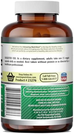 Amazing Formulas GABA Supplement | 750 Mg per Serving | 100 Veggie Capsules | Non-GMO | Gluten-Free | Made in USA | Ideal for Vegetarians