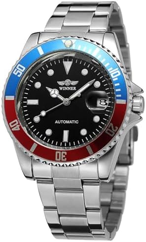 MASTOP Men Automatic Mechanical Watches Full Steel Waterproof Mens Watches | Calendar,Fashion Wristwatch for Men
