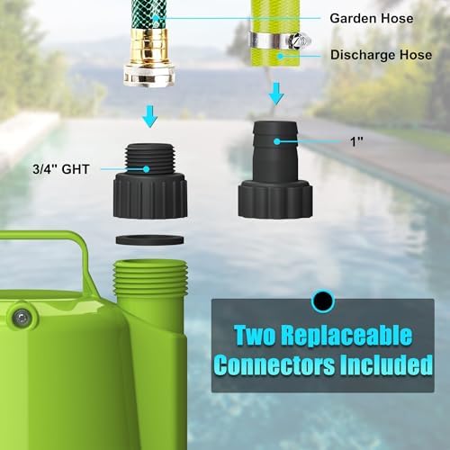 1/4HP Utility Pump 1900GPH Portable Submersible Sump Pump