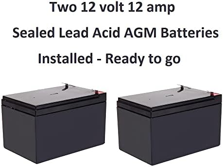 Battery Pack for Pride Go-Go Elite Traveller and GoGo Ultra X Scooters (12 AH Battery Pack (9 Mile Range))
