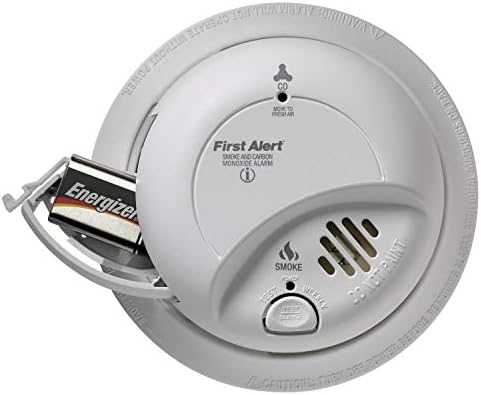 FIRST ALERT BRK SC9120B Hardwired Smoke and Carbon Monoxide (CO) Detector with Battery Backup, 1 Pack, White