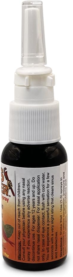 Sinus Plumber Pepper Nasal Spray – Natural Sinus & Allergy Support – Original Formula - 1 fl oz