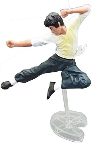 Palmetto Houseares Bruce Lee Figurine 4PCS Collection Set, Average Height of 4 Inch Hard Plastic Resin Figurine