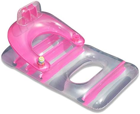 Swimline Deluxe Lounge Chair Colors May Vary (Pink or Blue)