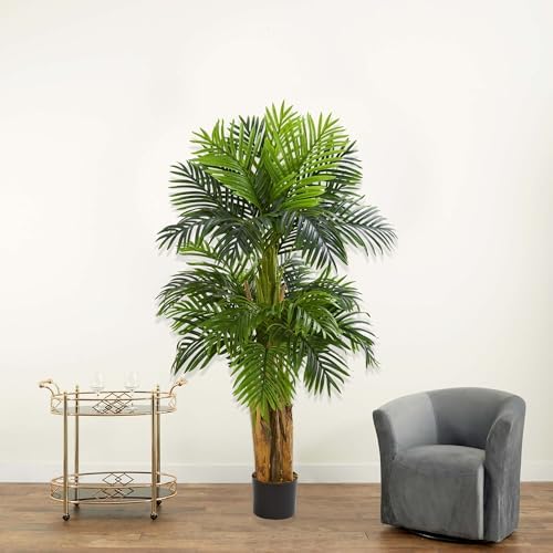 Nearly Natural 5ft. Triple Areca Palm Artificial Tree