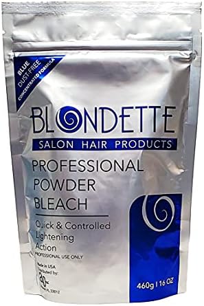 Powder Bleach, Blondette Salon Professional Powder Bleach blue dust-free (460)