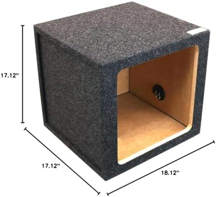 Atrend Bbox Single Vented 15 Inch Subwoofer Enclosure Engineered for Kicker Solo-Baric Model L5 & L7 Subwoofers - Car Subwoofer Boxes & Enclosures & Subwoofer Box Improves Audio Quality, Sound & Bass