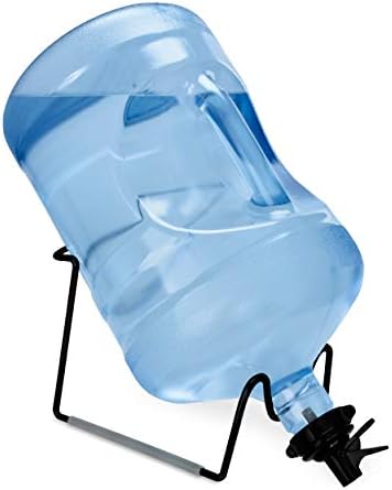 Brio Metal Plated 3-5 Gallon Water Jug Stand and 2 Dispenser Valves
