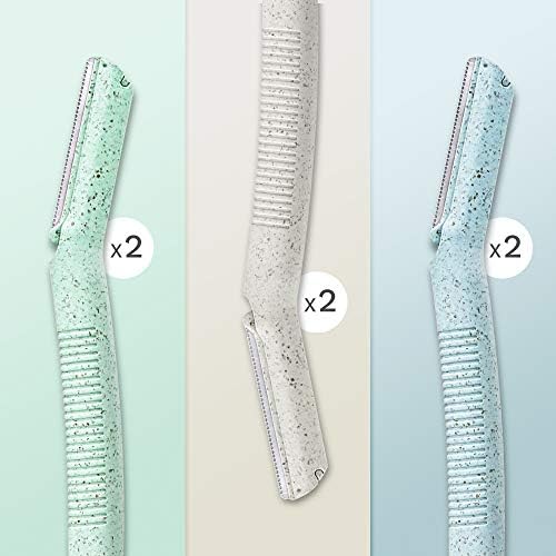 Ennva Disposable Dermaplane Eyebrow & Facial Razors, 6 Pack