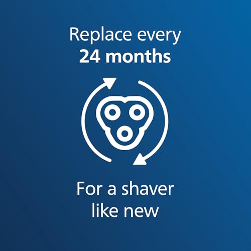 Philips Norelco Genuine Replacement Heads, 3 Count | 27 Self Sharpening PowerCut Blades, Compatible with Series 1000 - 3000, SH30/52