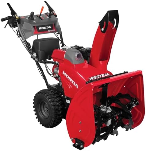 Honda HSS724 23.8-Inch Two Stage Snow Blower (HSS724AAWD) | Electric Start, Pneumatic Sure-Grip Tires, Clears Up to 1500 Pounds per Minute