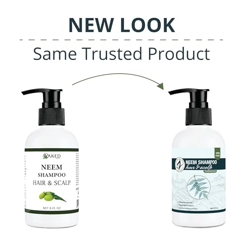 Zatural Neem Shampoo | Gentle Scalp & Hair Cleanser with Botanical Extracts | Moisturizing Wash for Softness, Volume, and Shine (8 Fl Oz)